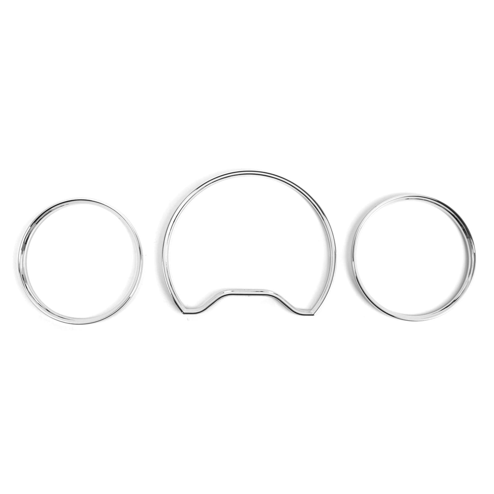Speedometer Gauge Dial Rings Replacement for Mercedes Benz W210 W202 A208 1995-2001 0 silver