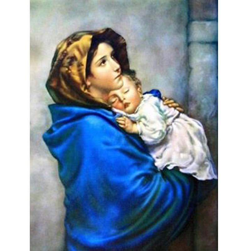 Diamond Painting Mother Aura Diy Diamond Embroidery Craft Painting Mosaic Gift Diamond Wall Arts 20X30CM