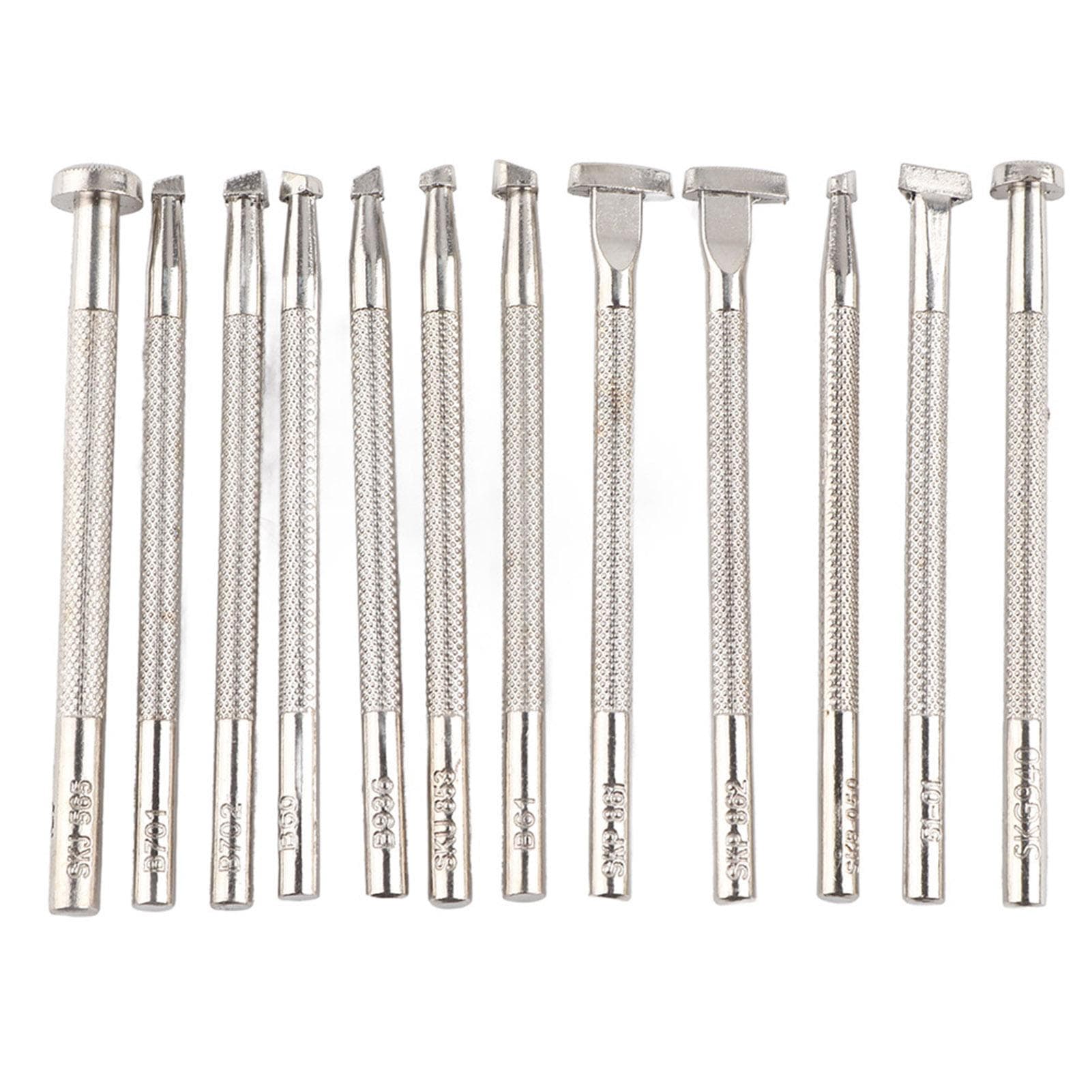 12PCS Leather Engraving and Embossing Tools Leather Working Stamping Patterns Tool