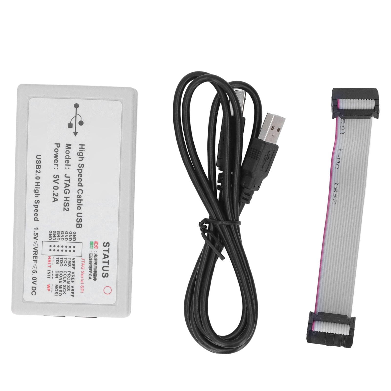 Emulator Download Debugger ABS Housing Debugging Tool Compatible with 1.8V 2.5V 3.3V Devices