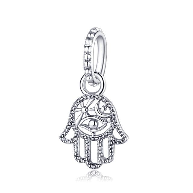 925 Sterling Silver Firefly Charms Evil Eye Air Balloon Blue Charms Bracelet DIY Jewelry Making