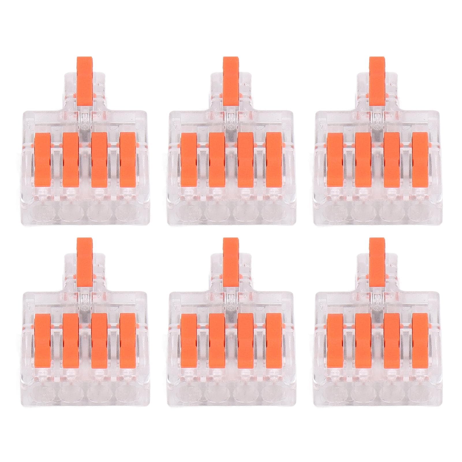 15Pcs Wire Conductor Connector Lever Splicing Terminal Transparent Set Kit DF?14