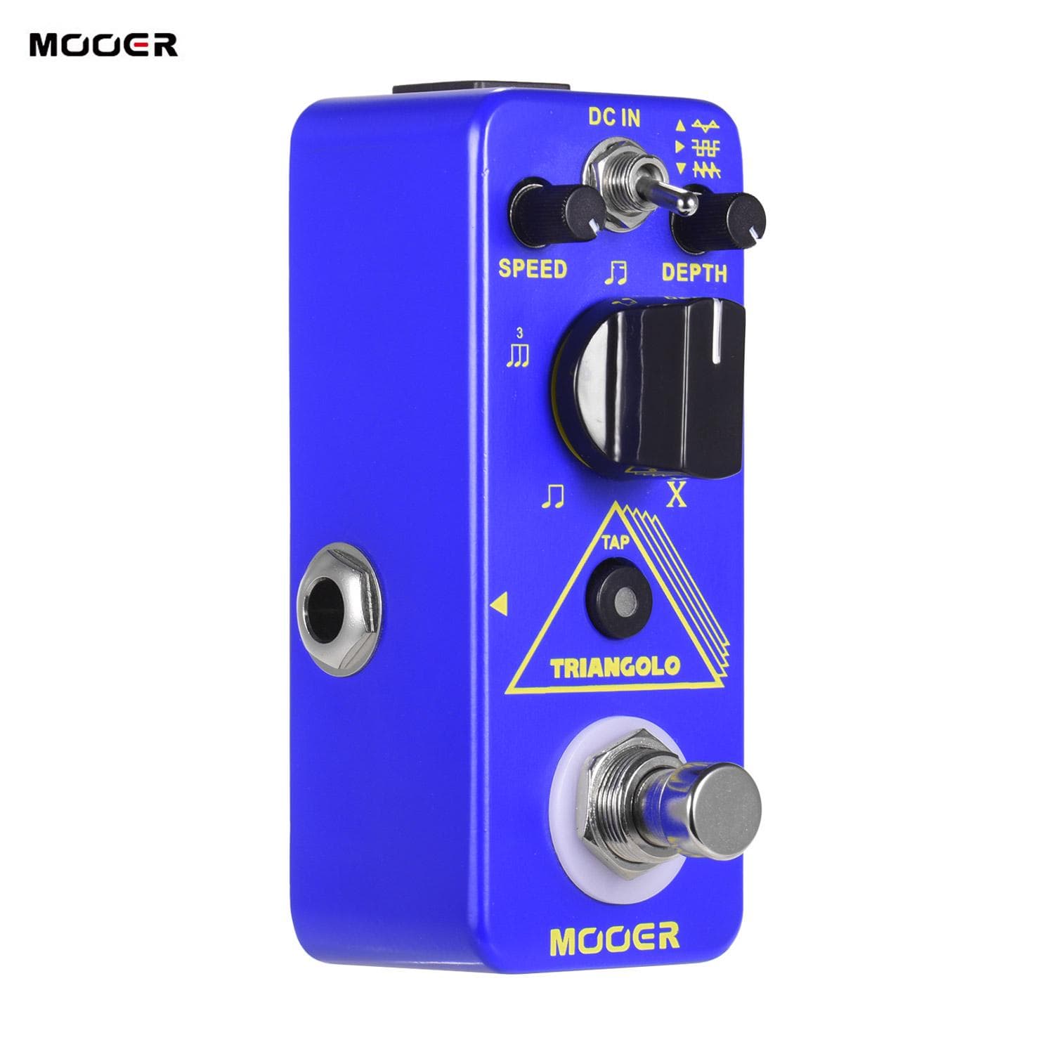 Mooer Triangolo Digital Tremolo Pedal Electric Guitar Effect Pedal True Bypass Micro Series Compact blue