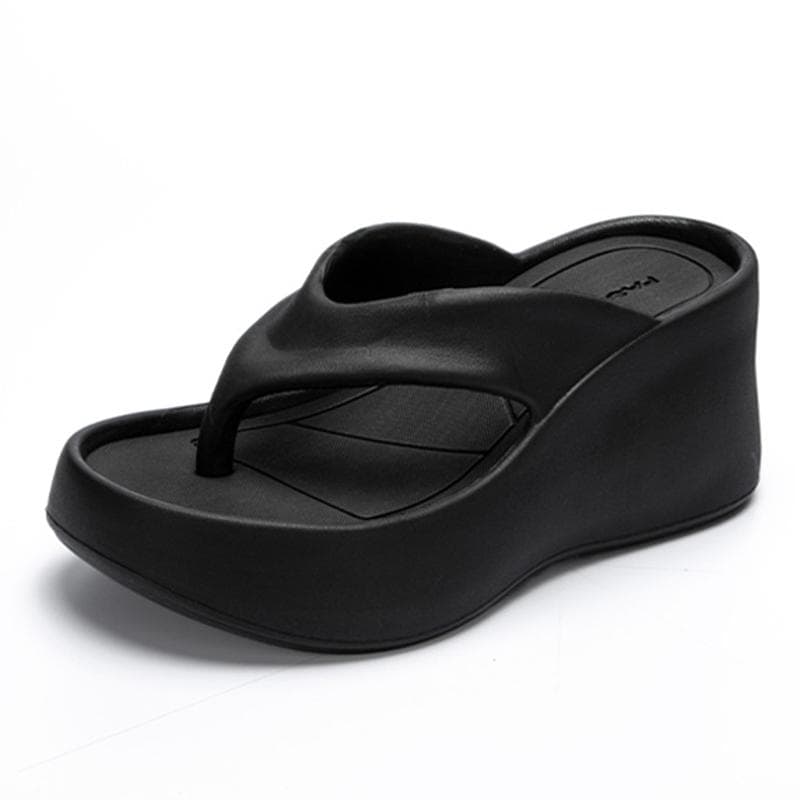 Eva Thick Platform Thong Flip Flops Women Slippers Summer Shoes Memory Foam Orthopedic Slides Clip Toe Beach Flat Sandals 35