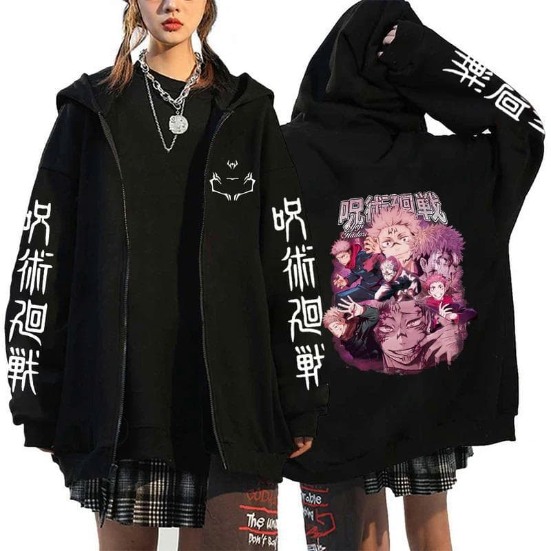 Anime Jujutsu Kaisen Fushiguro Megumi hoodies S