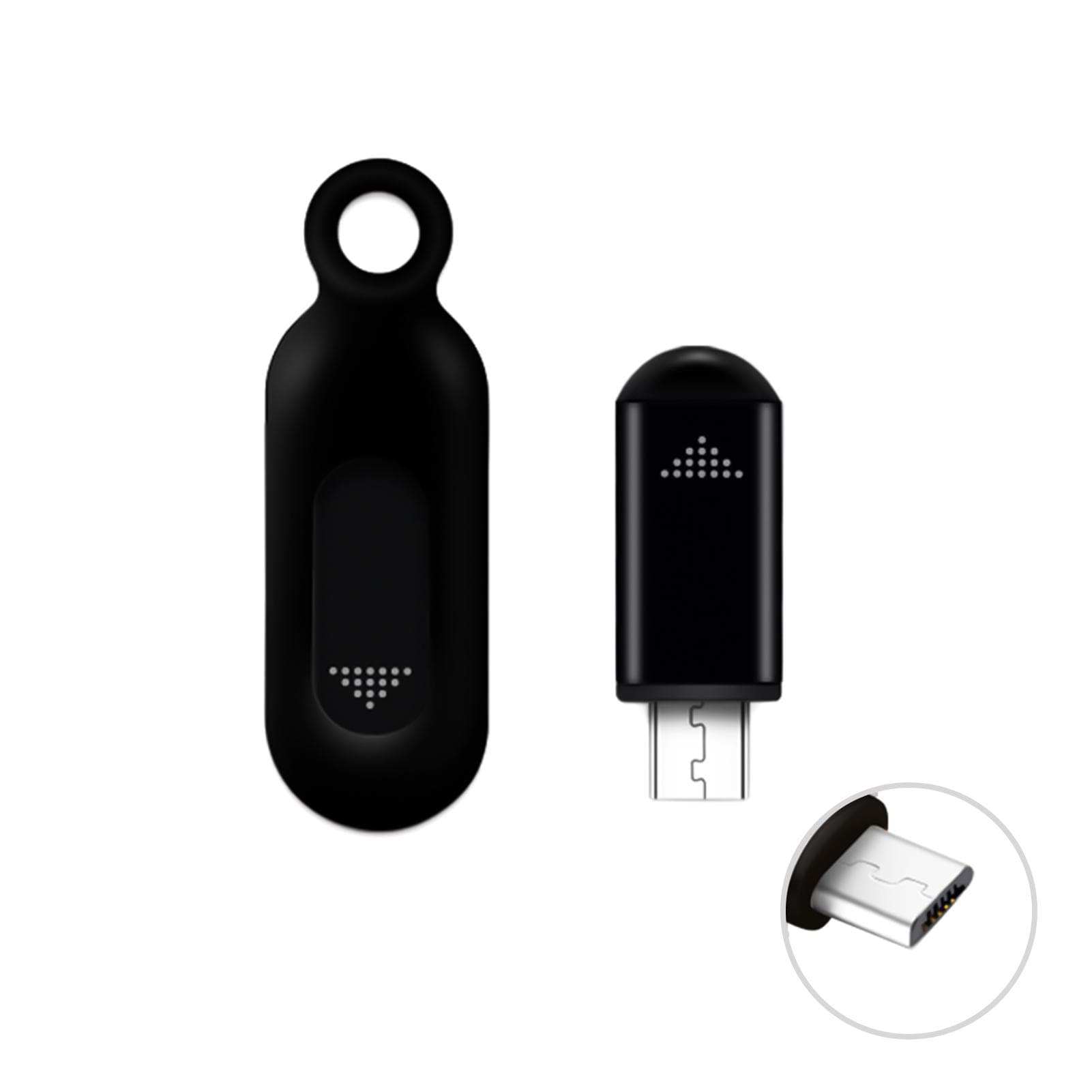Wireless Smart Phone Infrared Transmitter Universal Mini Remote Controller with Micro USB Connector black