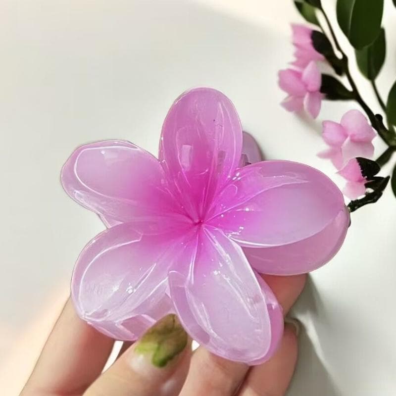 1Pcs Egg Flower Hair Claw Clip Female Bohemian Style Hairpin Graceful Hair Clips Medium Shark Clip Hair Clip Headpiece