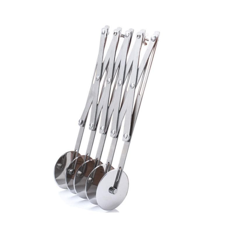 5 Wheels Cutter Dough Divider Dough Knife Flexible Roller Pizza Pastry Cutter Stainless Steel Baking Tool