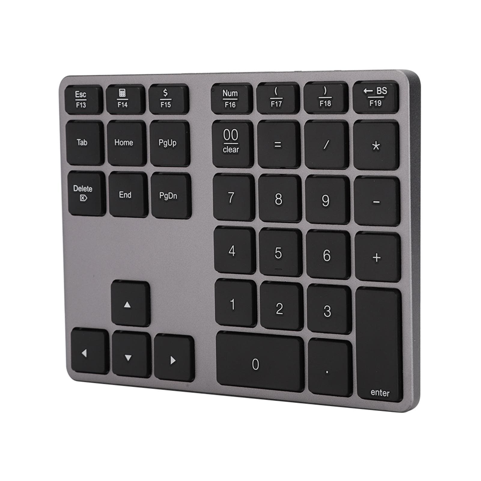 BT308 35 Keys Numeric Keypad Rechargeable Wireless Ultra Thin Keyboard Compatible with Bluetooth gray