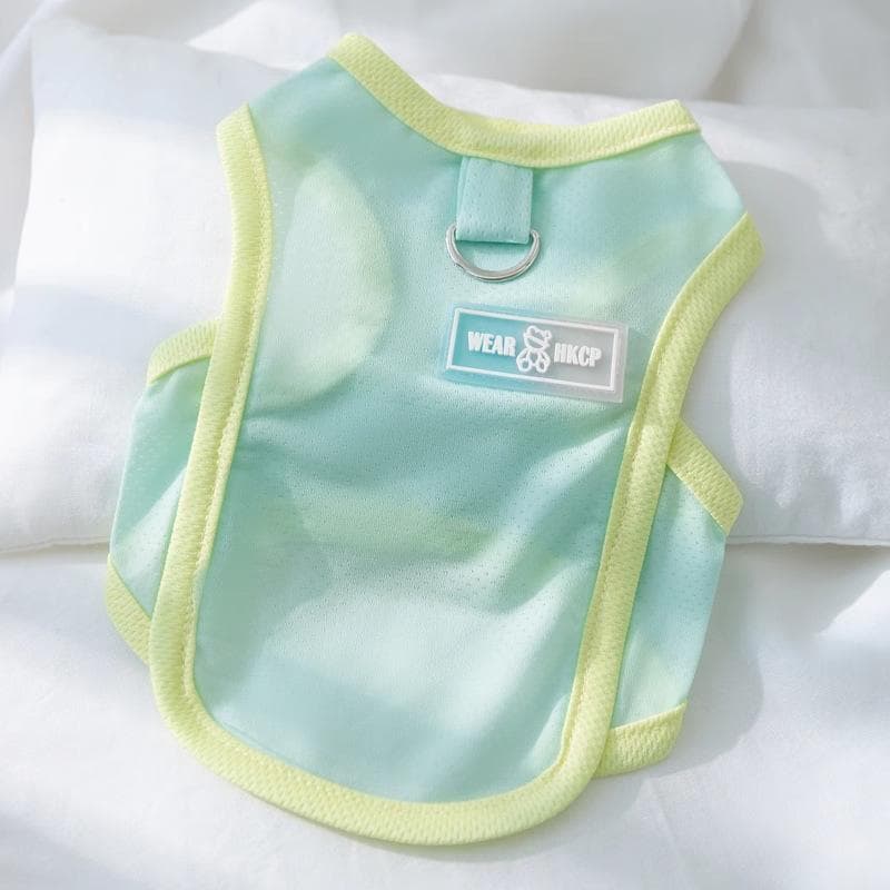Spring and Summer Dog Cooling Mesh Splicing Traction Cool Clothes Small Dog Cat Two Feet Sunscreen Clothes Pet Clothes XXL