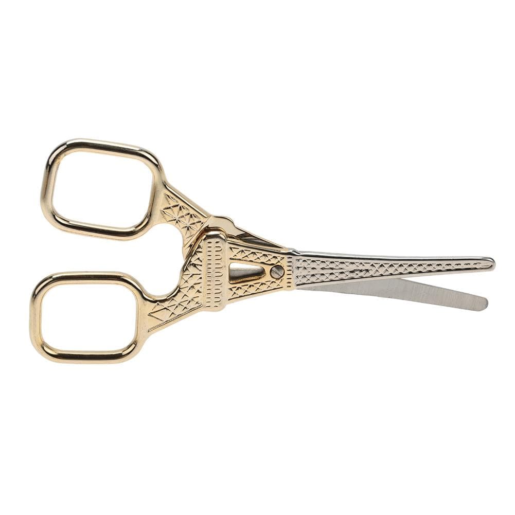 Vintage Scissors Antique Shears for Tailor Shears Fabric Nail DIY Tools Tower Shears (Gold)