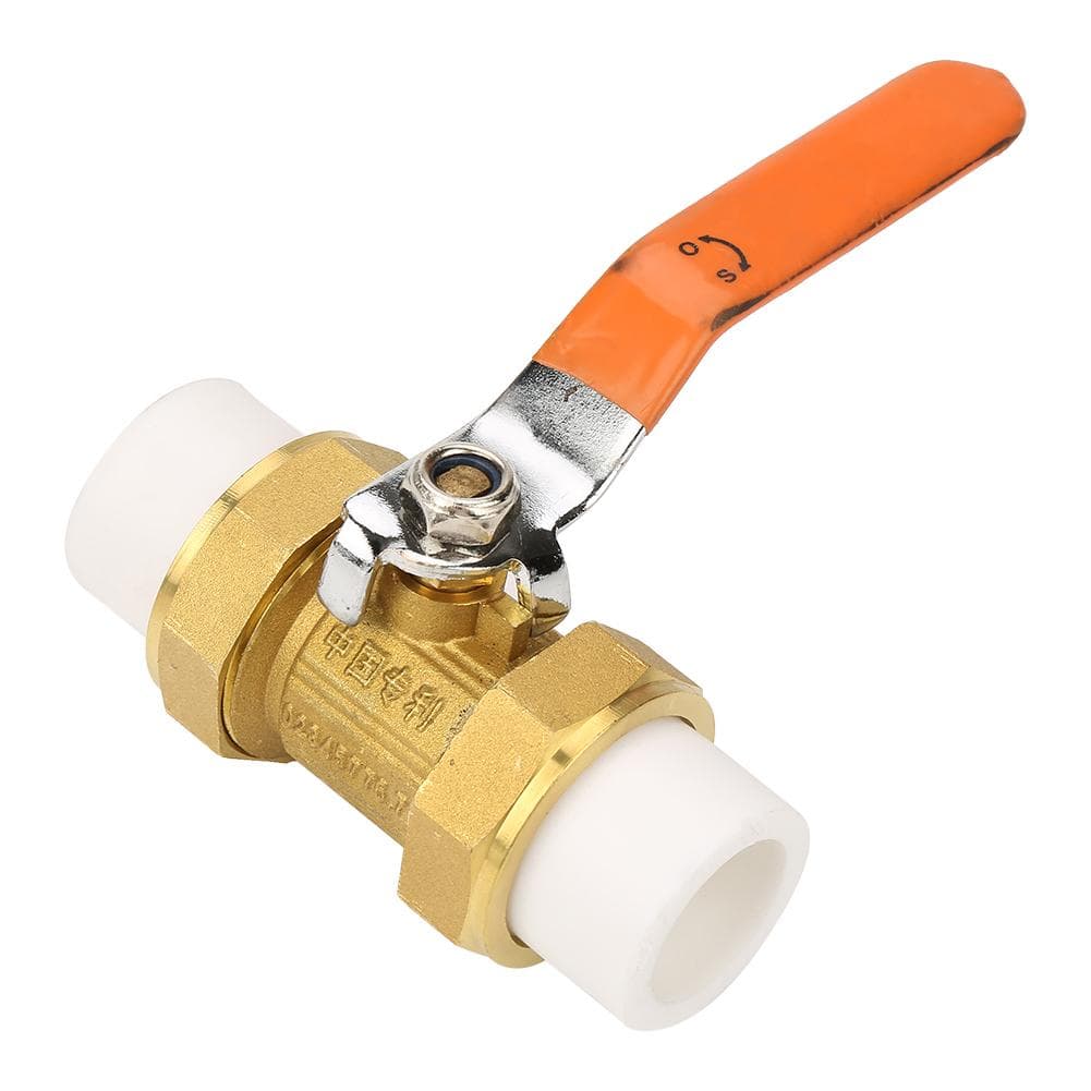 Brass Pipe Ball Valve with Double PPR Hot Melt Fitting 1 BSP DN25
