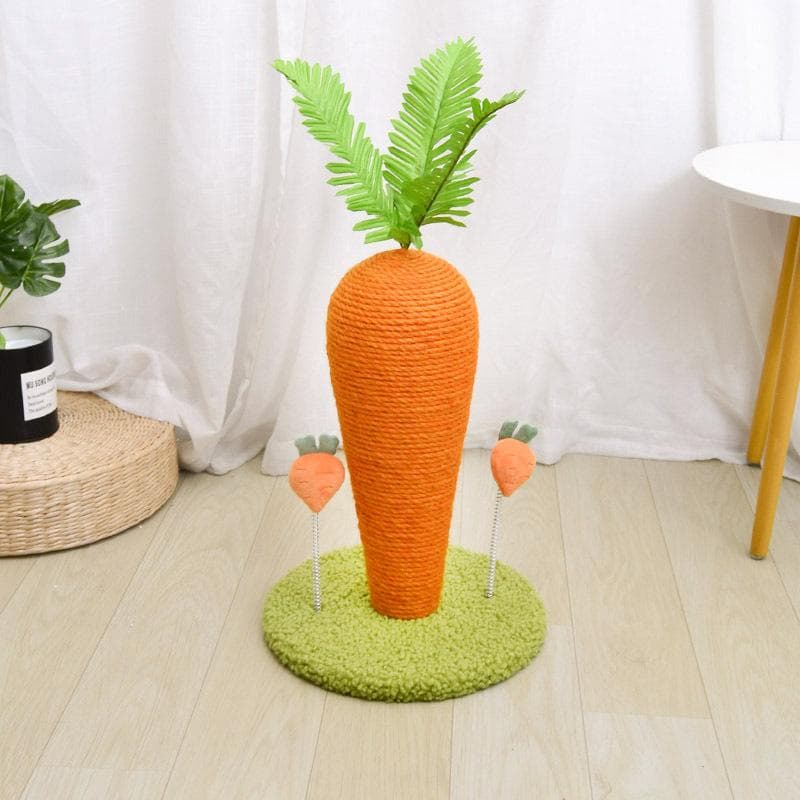 Carrot Claw Scratcher Sisal Grinding Claws Carrot Cat Scratching Post for Cats Kittens Toys Two 26x26x29cm / 10.2x10.2x11.4in