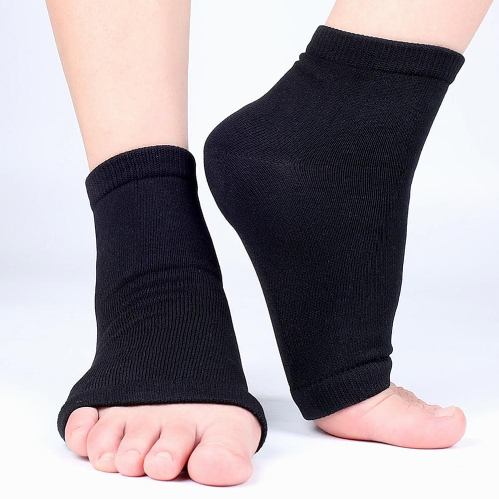 1Pair Fasciitis Socks with Arch Support Ankle Compression Sleeve,Toeless Compression Socks for Foot Pain Relief,Ankle Swelling