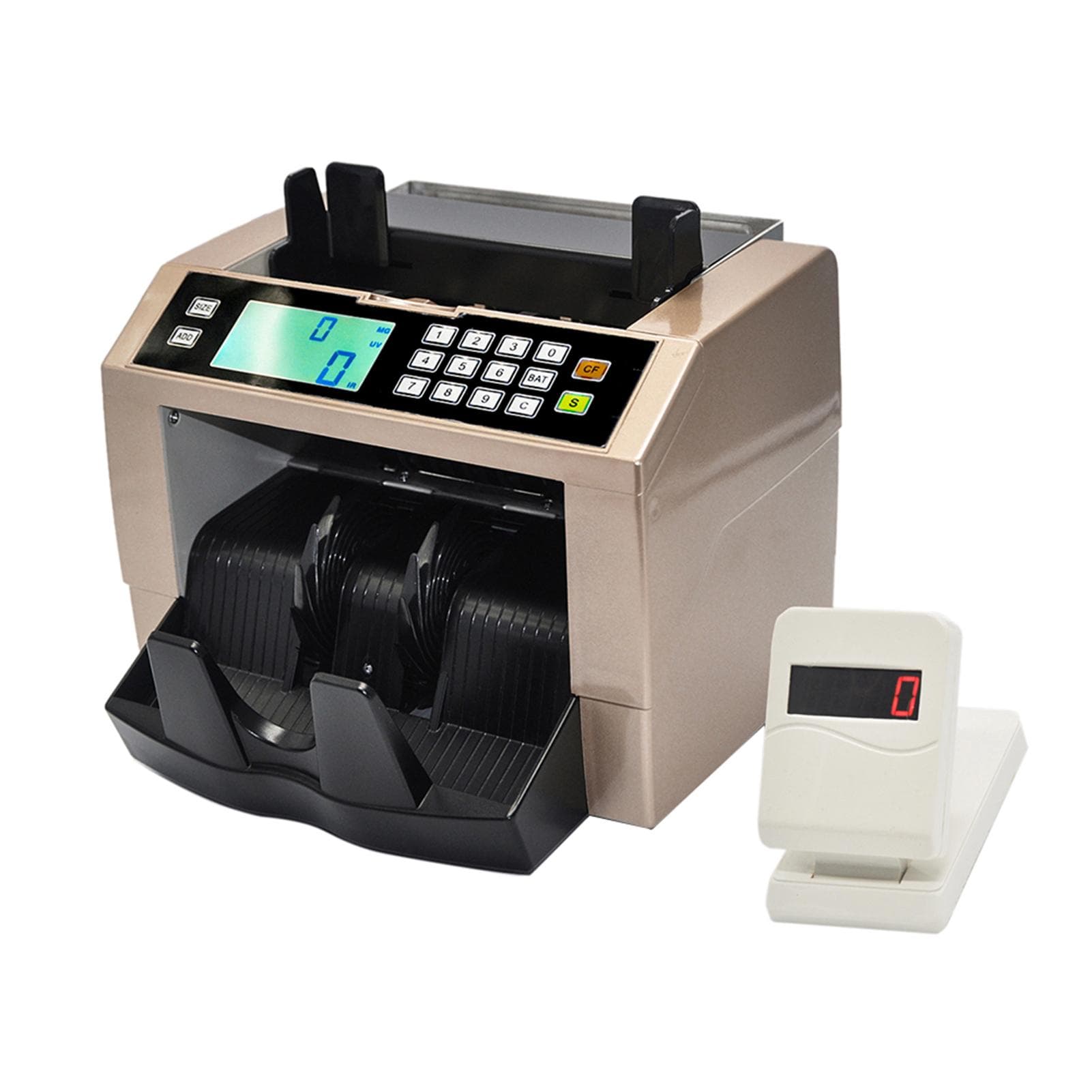 LCD Display Automatic Multi-Currency Cash Banknote Money Bill Counter Counting Machine with UV MG UK Plug