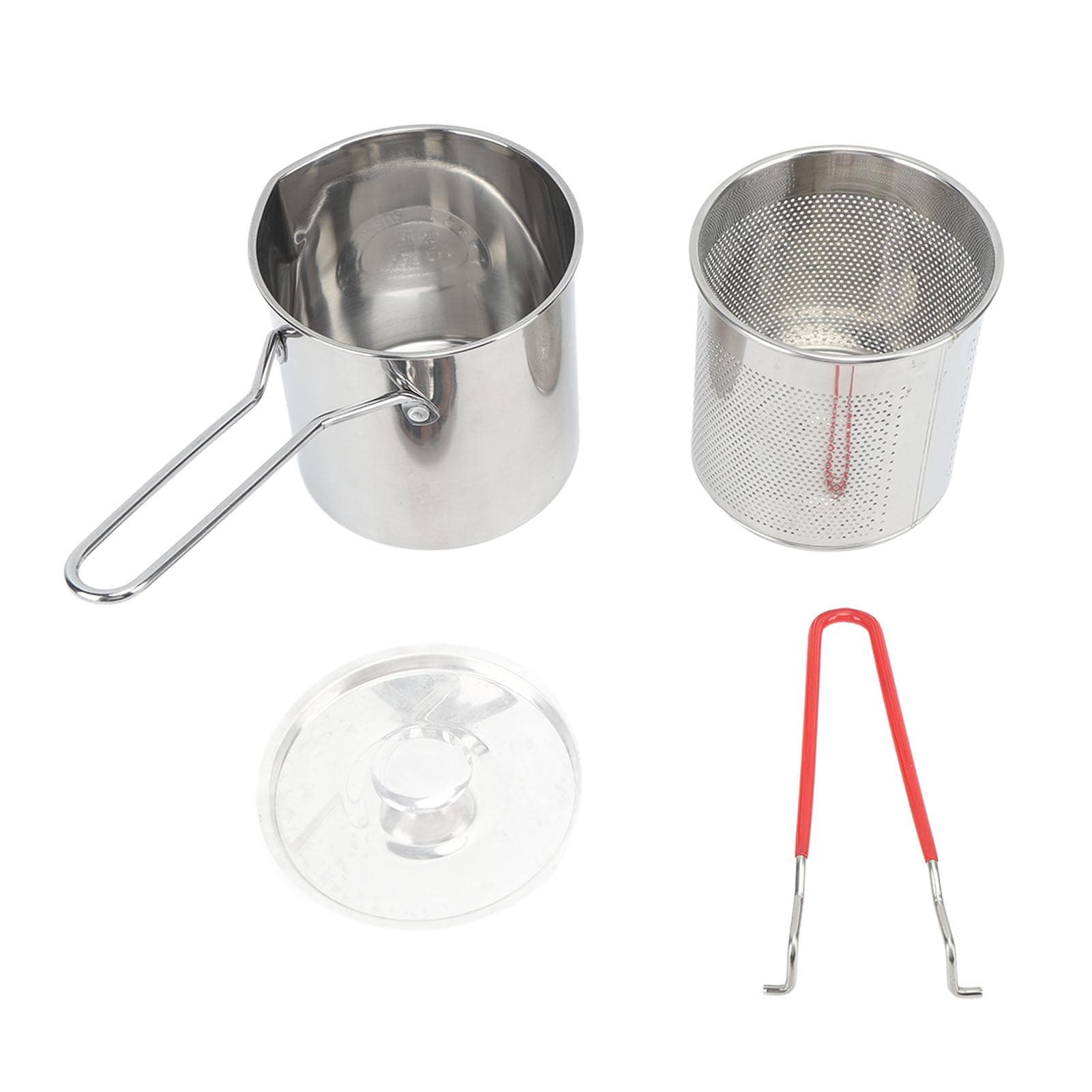 Small Deep Fryer Pot Stainless Steel Olecranon Type Diversion Japanese Style Oil Saving Small Port L