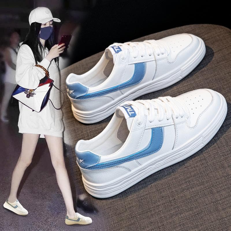 Genuine Leather Small White Shoes Women Spring New Women's Shoes All-match Flat Shoes Casual Sports Shoes Women 40