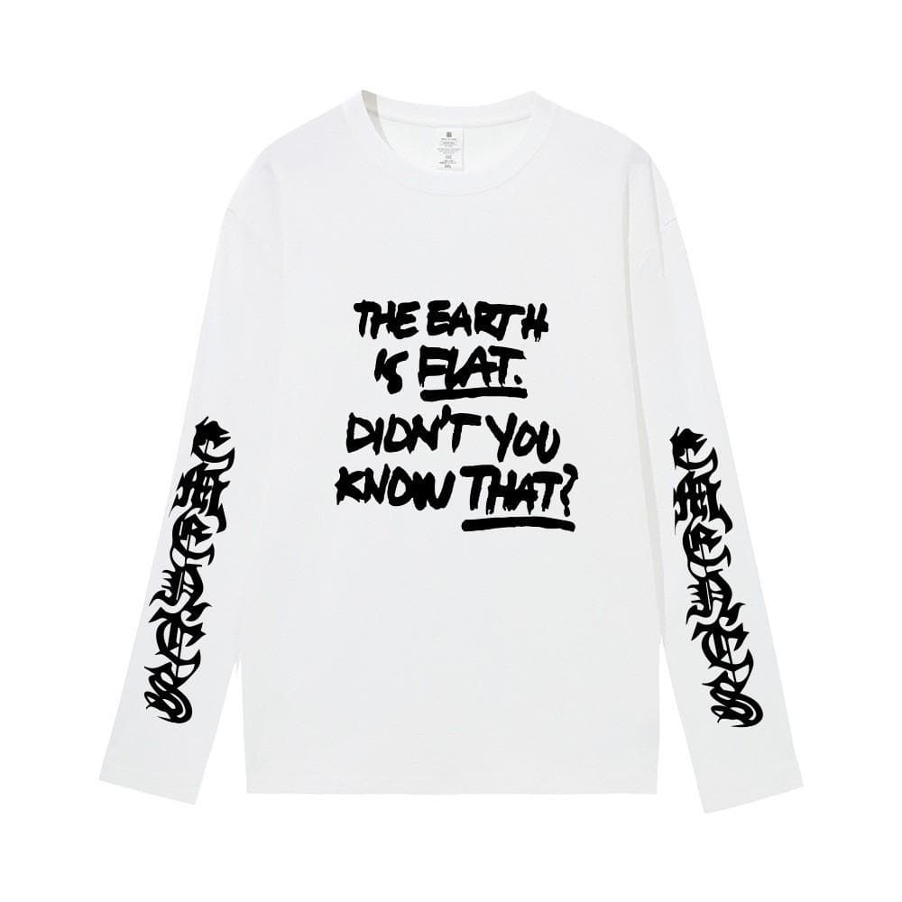 100% Cotton SUGA Long Sleeve Tee Printing Same Long-sleeved T Shirt Unisex Pullover Top M