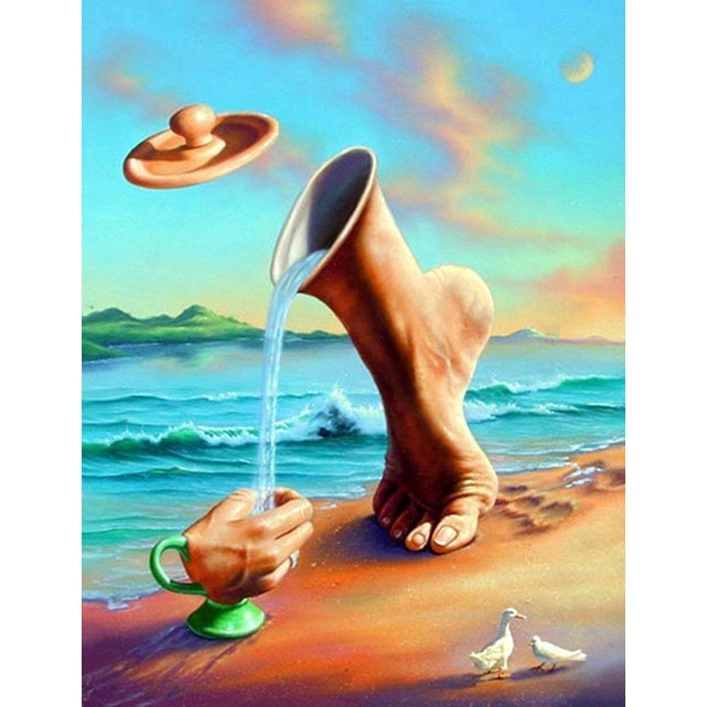 5D DIY Diamond Painting Creative cup Diamond Embroidery Cross Stitch Rhinestone Mosaic Painting 20X30CM