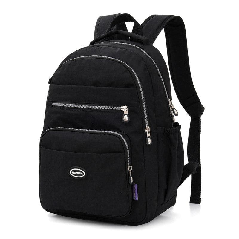 2023 New Waterproof Nylon Backpack Women Large Capacity Travel Bagpack Leisure Laptop Back Pack School Bag For Girls Mochila Sac 31cm x 17cm x 42cm black