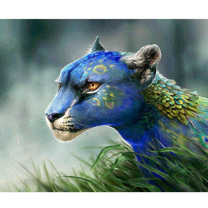 Diamond Painting Cartoon Animal Leopard Cross Stitch Landscape Diamond Embroidery Home Crafts 20X30CM