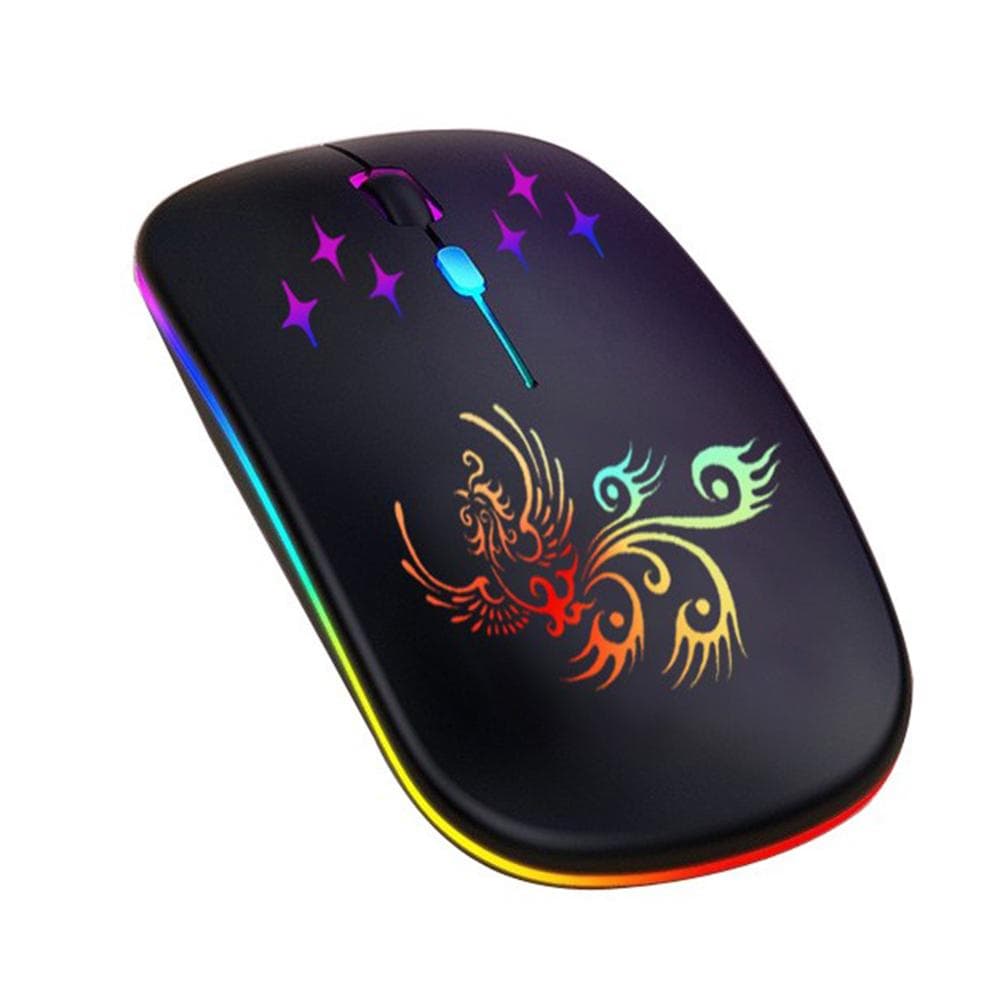 Wireless Optical Mouse 2.4G+BT3.0+BT5.2 3-mode Ergonomic Mouse Built-in 500mAh Rechargeable Battery black