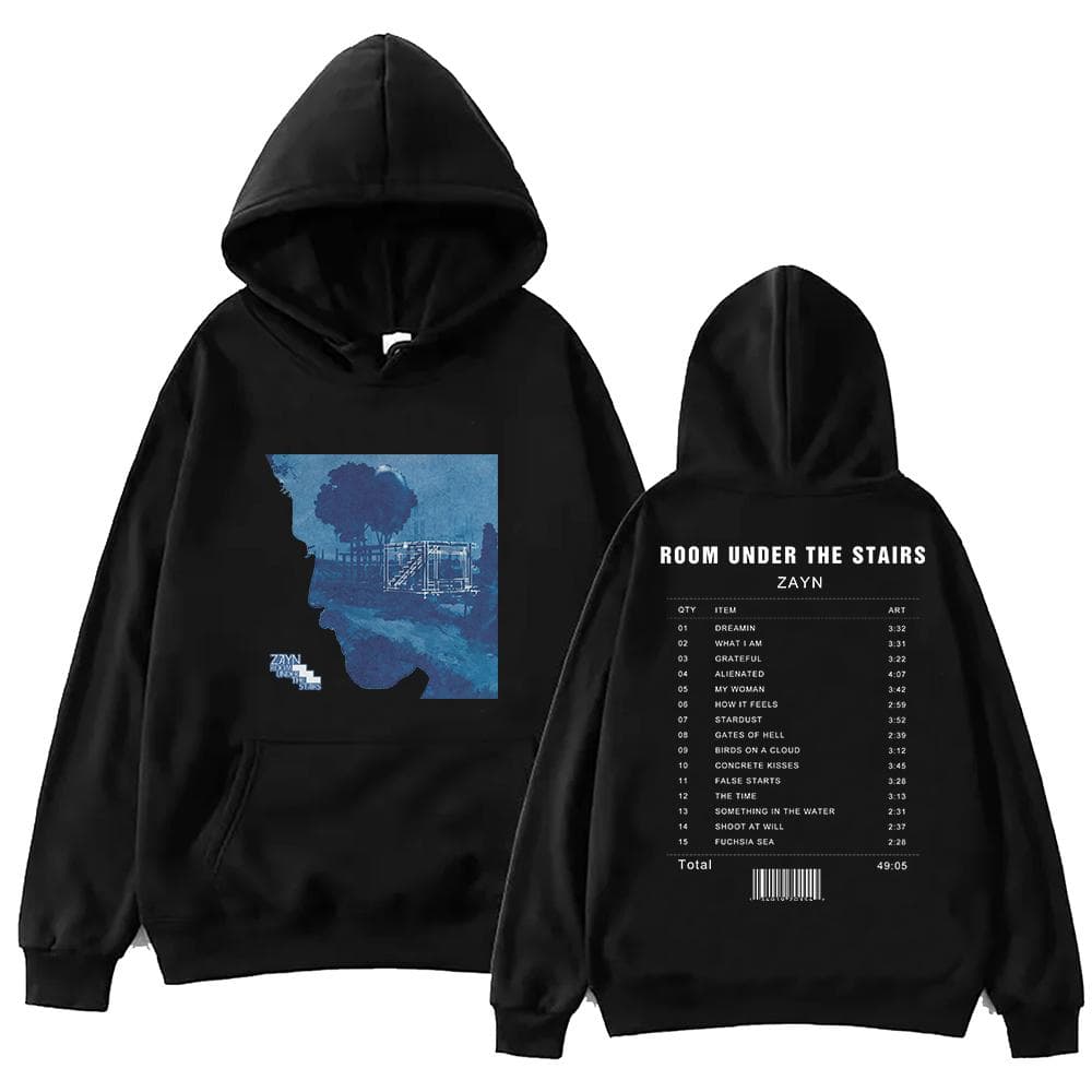 Zayn Album Room Under The Stairs Hoodie Harajuku Pullover Tops Sweatshirt Fans Gift S