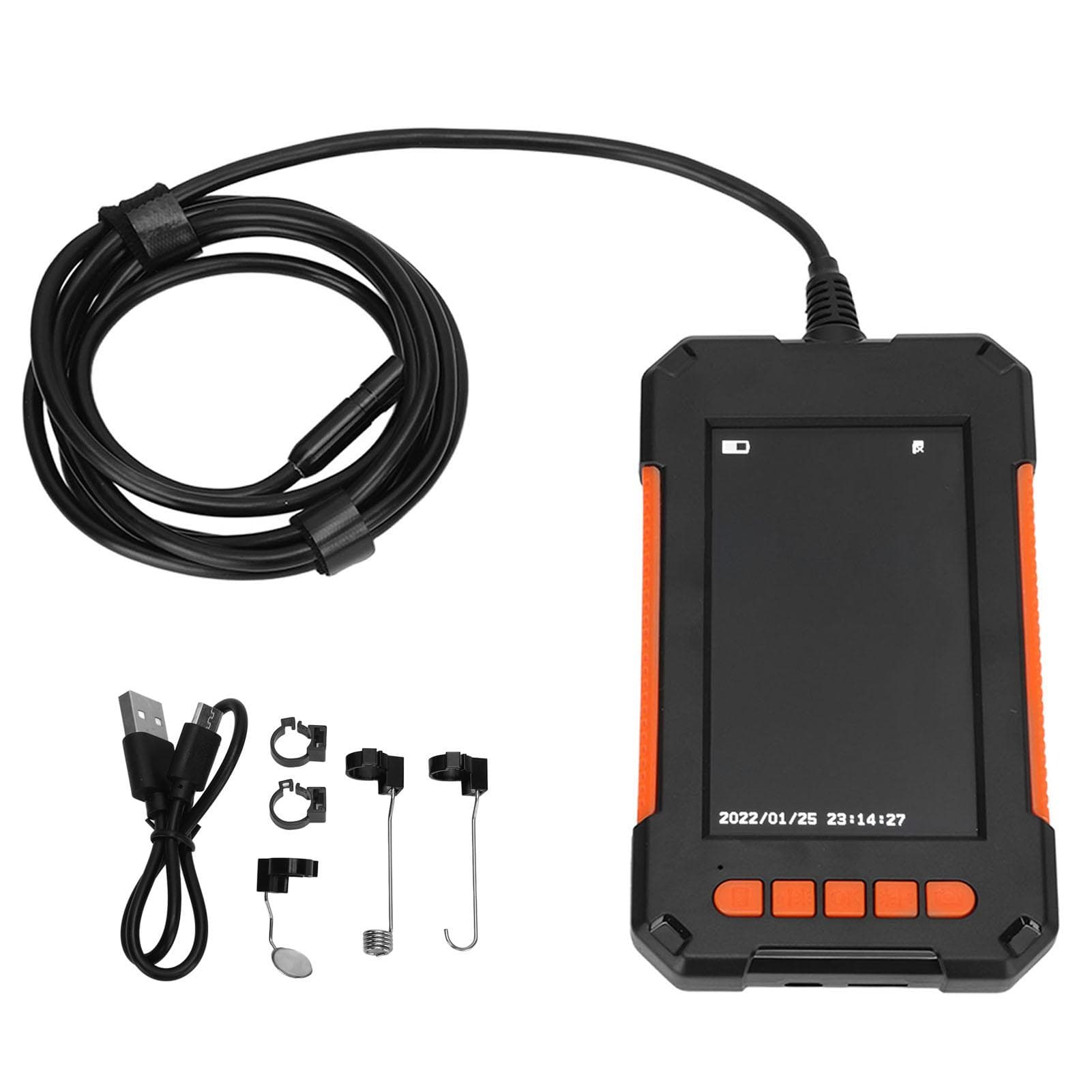 4.3 in Endoscope Borescope with Screen 1080P Waterproof Borescope for Home Wall Duct Drain Pipe