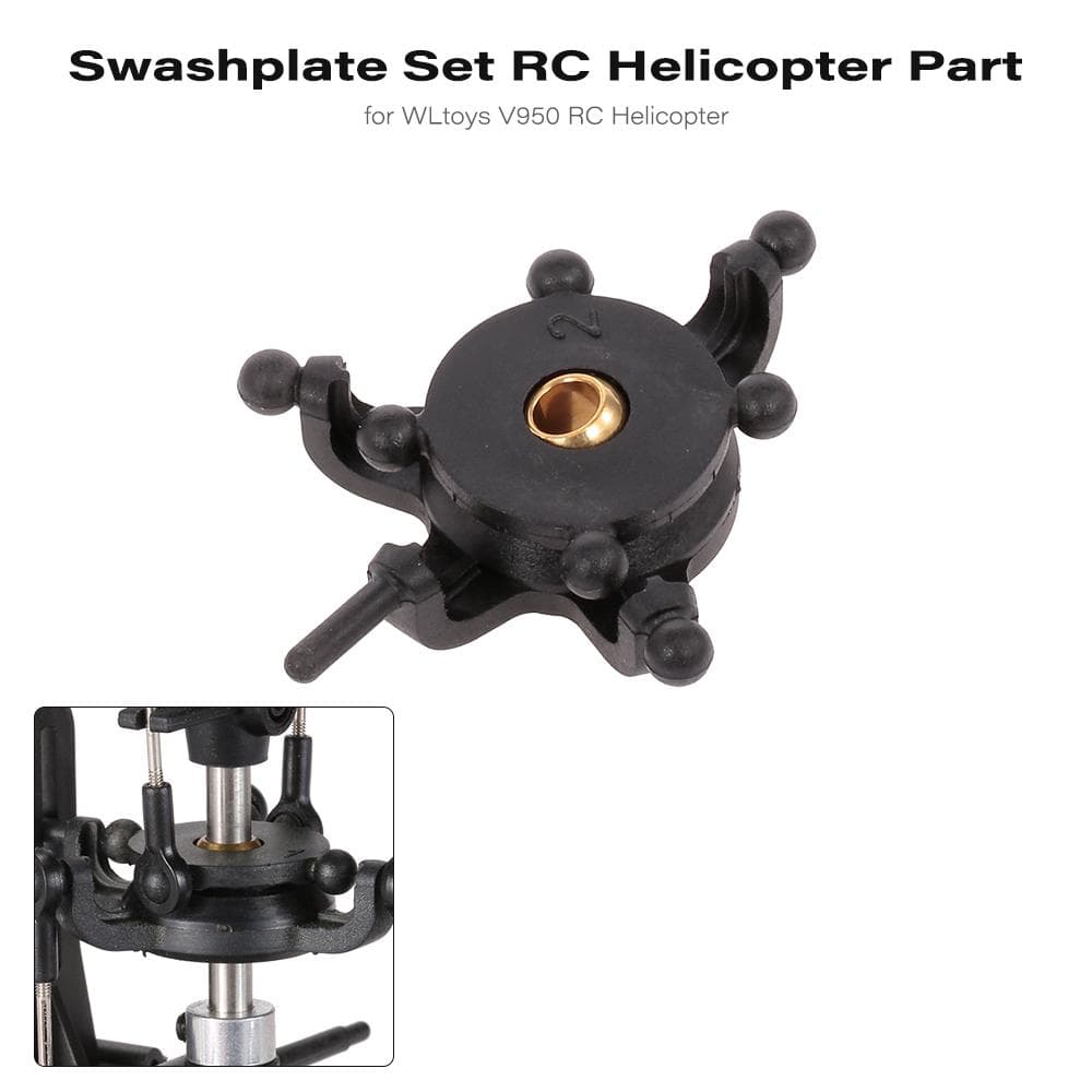 Swashplate Set RC Helicopter Part for WLtoys V950 RC Helicopter black