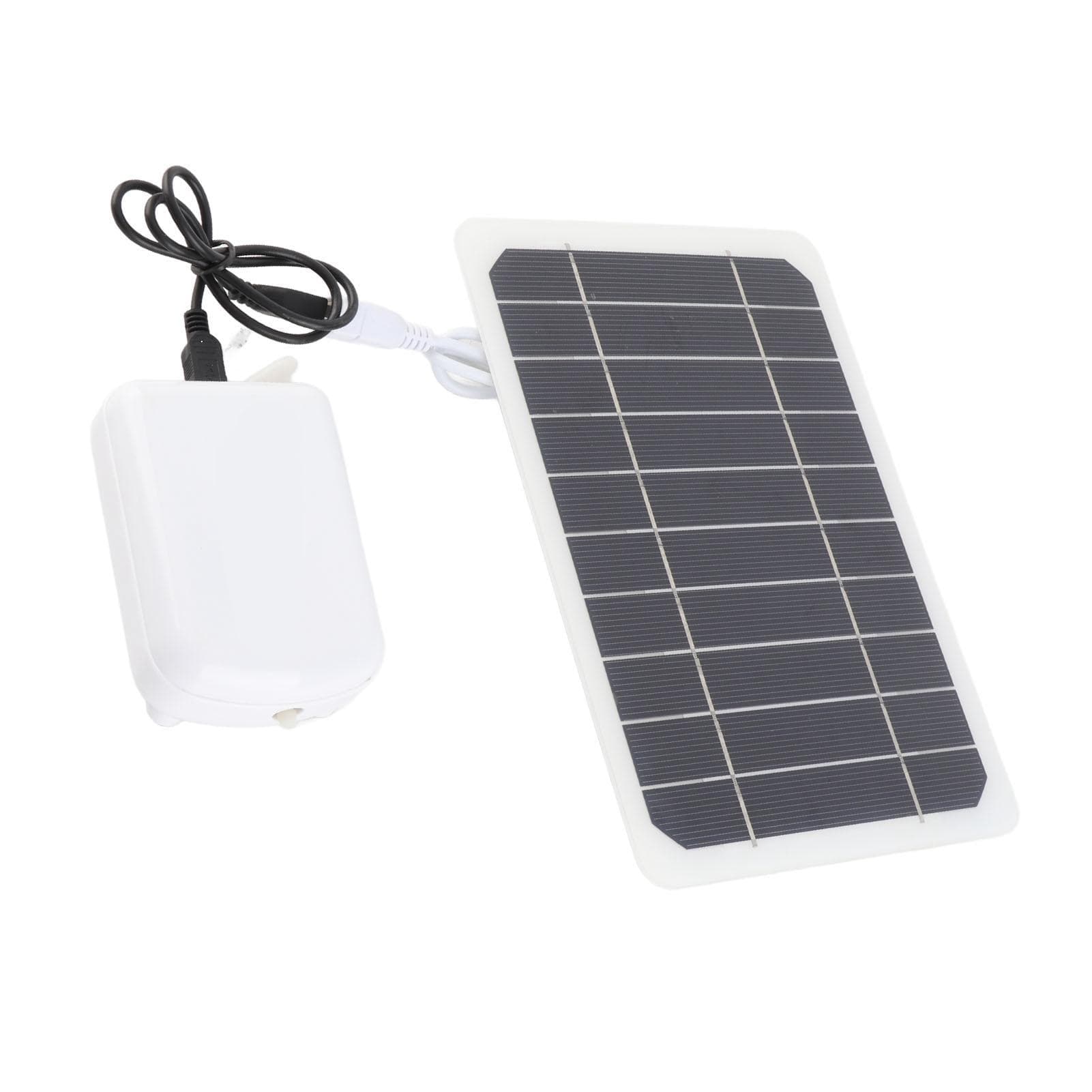 Solar Pond Aerator 2000mah Rechargeable Low Noise Water Resistant Solar Pond Oxygenator for