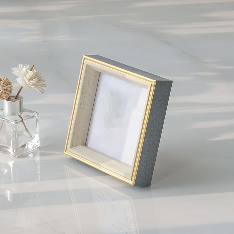 1pc Simple Nordic Picture Frame Table Square Plastic Picture Frame 6 Inch Bedroom Living Room Wedding Photo Wash Photo Frame B