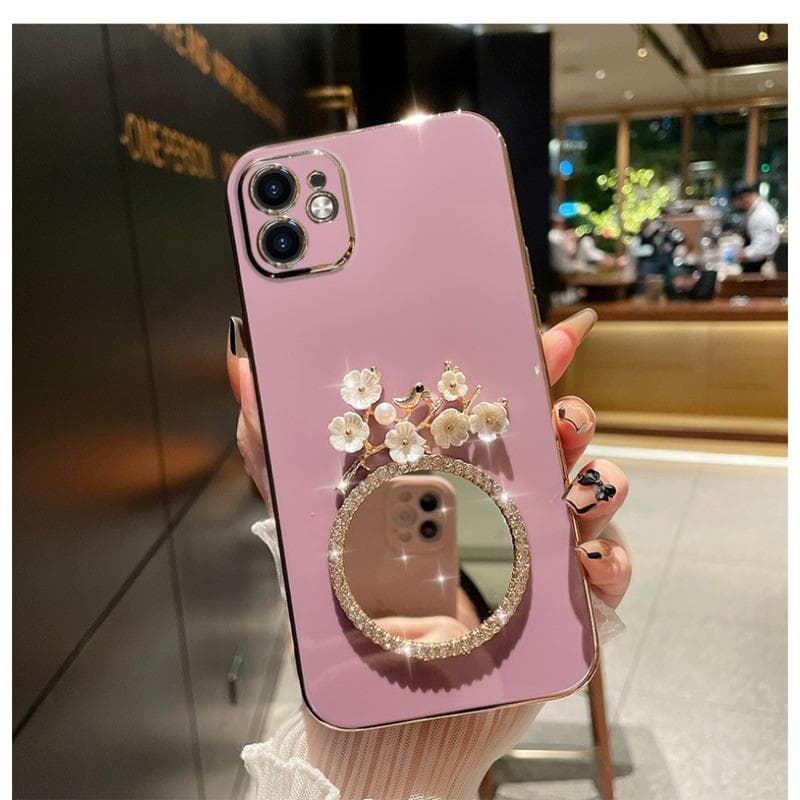 Suitable for IPhone16Promax Phone Case, Luxurious Water Diamond Mirror, Apple 15 Protective Case 14, High-end Feel iPhoneSE 2020