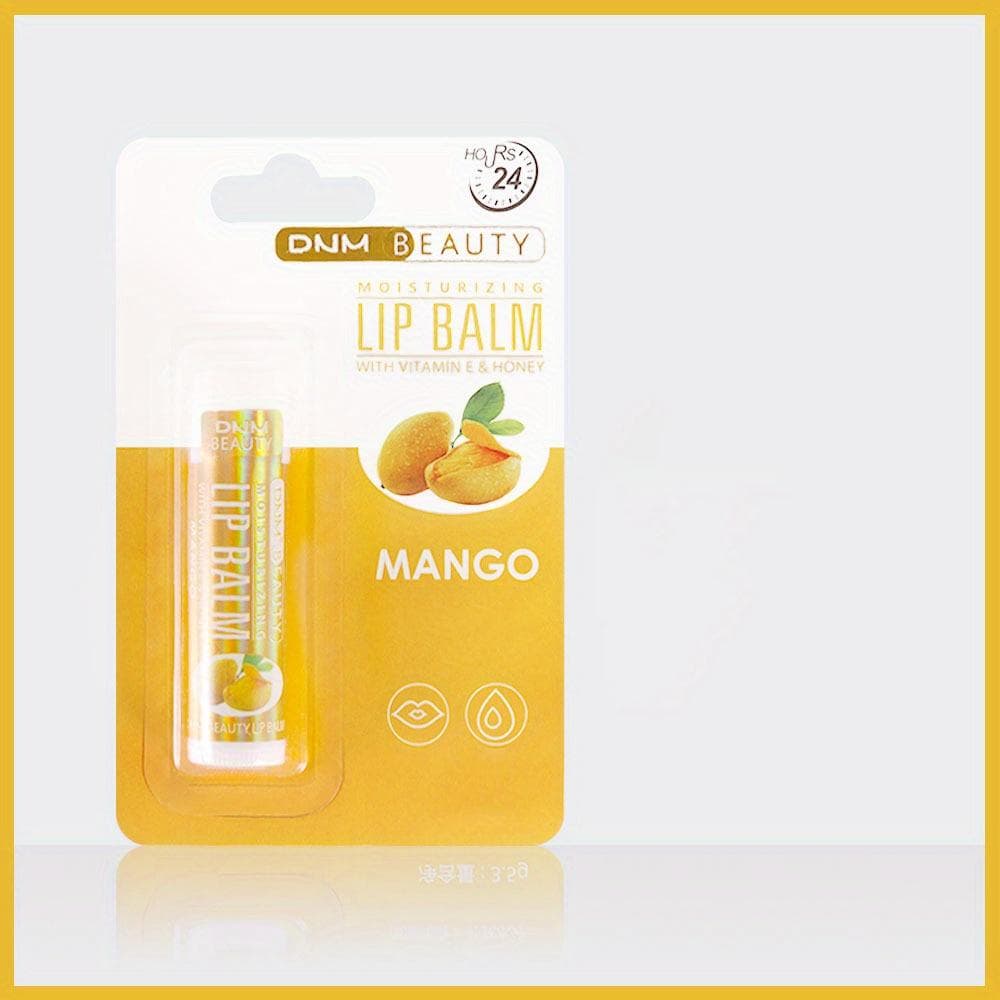 Fruit Flavor Lip Balm Set, Natural Finish, Alcohol-Free, All Skin Types, Unisex Adult, Gift Box with Coconut, Aloe, Strawberry, Lemon, Grape Flavors 8#