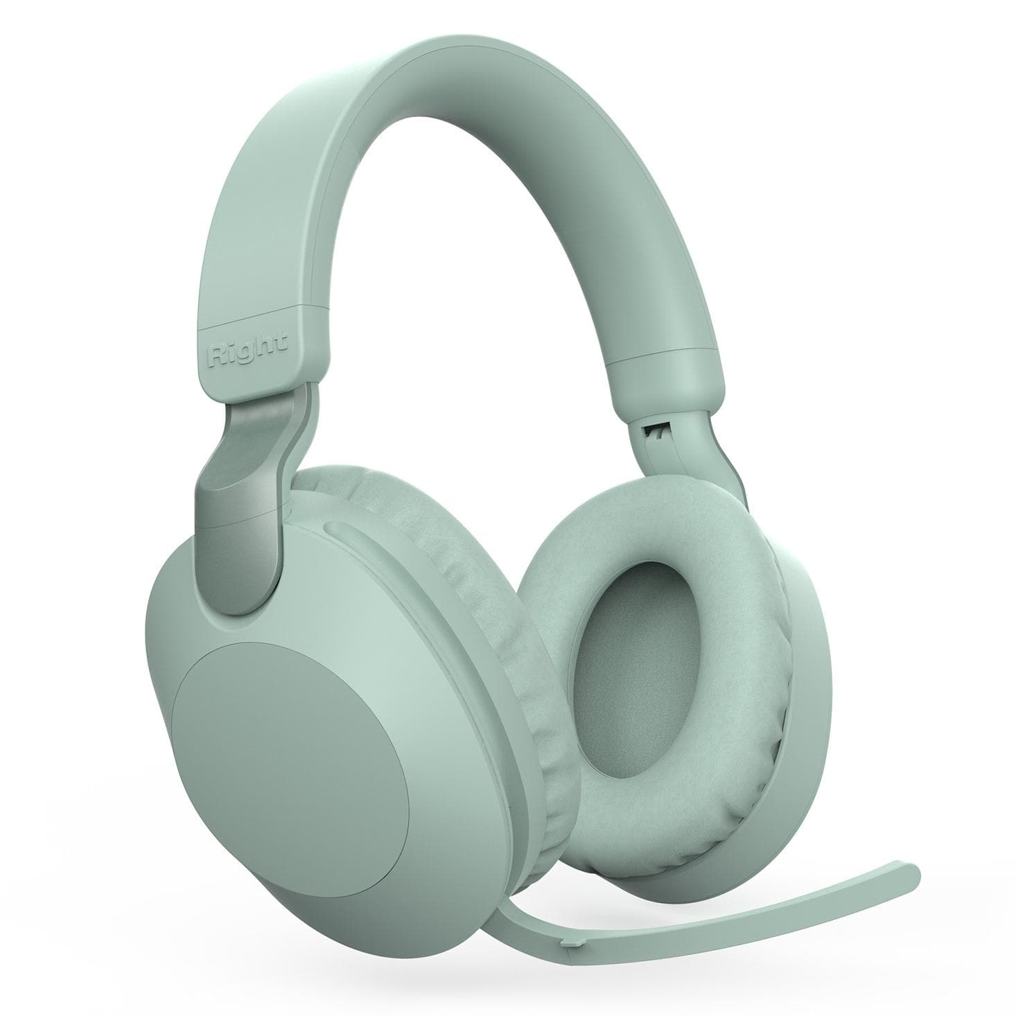 Wireless BT5.3 Headphones Over Ear Gaming Headset with Rotatable Microphone Call Center Headphone mint green