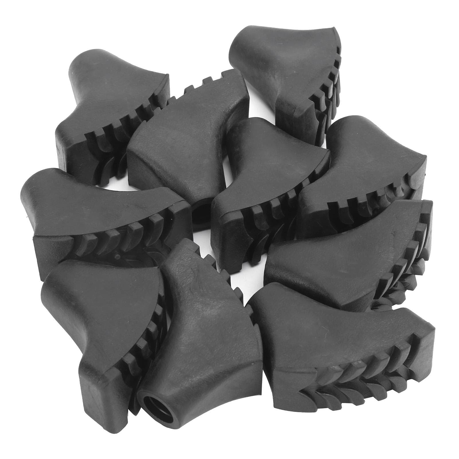 10Pcs Rubber Trekking Pole Foot Cover Nonslip Hiking Pole Feet Cover Outdoor Accessories