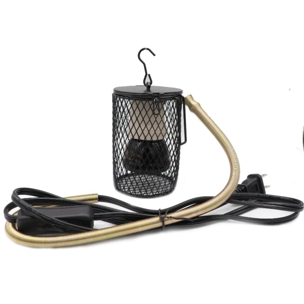 Heating Lamp 50W Infrared Ceramic Lampshade Heat Light Lamp for Turtles Parrots Lizards Bird Winter