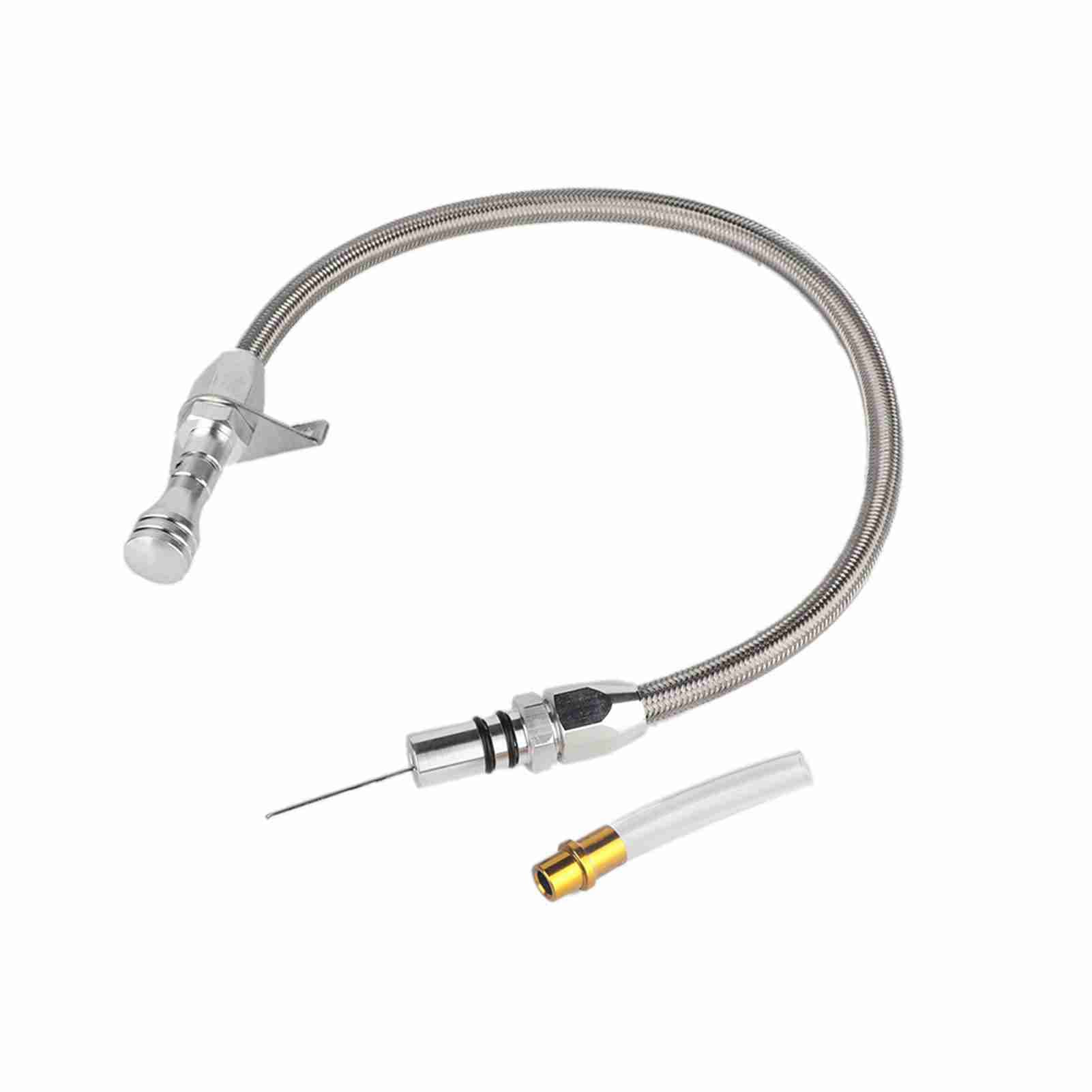 Silver Flexible Transmission Dipstick Fit For Chevy TH400 400 Turbo 400 Transmissions PT303
