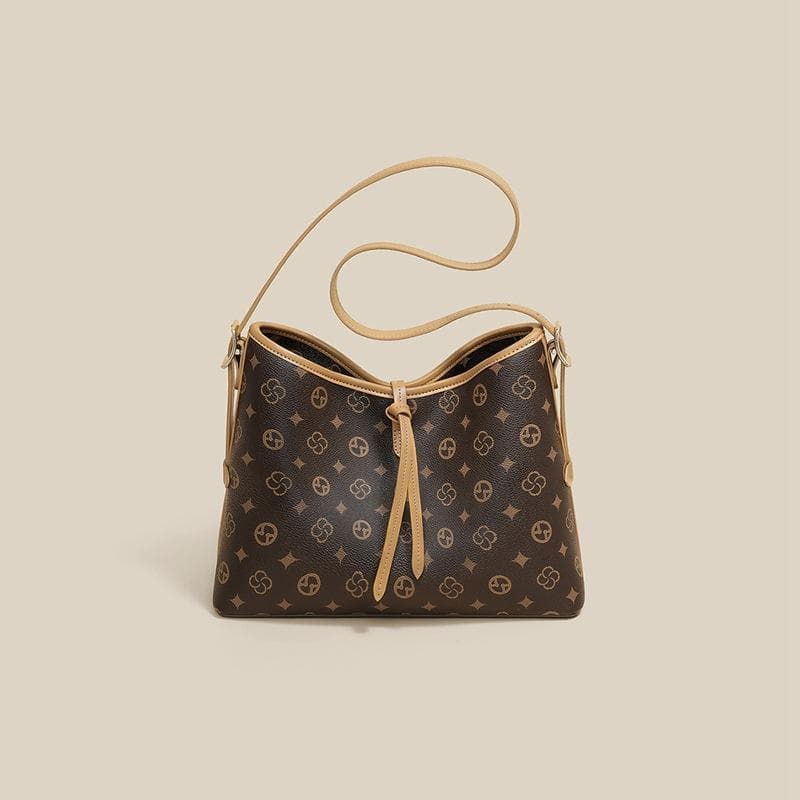 French Niche Bag Female Senior Texture Female Bag Delicate Small Square Bag Light Luxury Print Single Shoulder Female