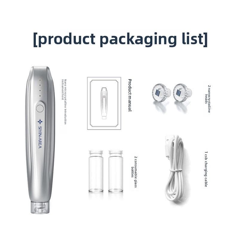 Nano Electric Microneedle Instrument Introduces Lyophilized Powder Mesoderm Water Light Face Microcrystalline Pen Self-water Light Gun