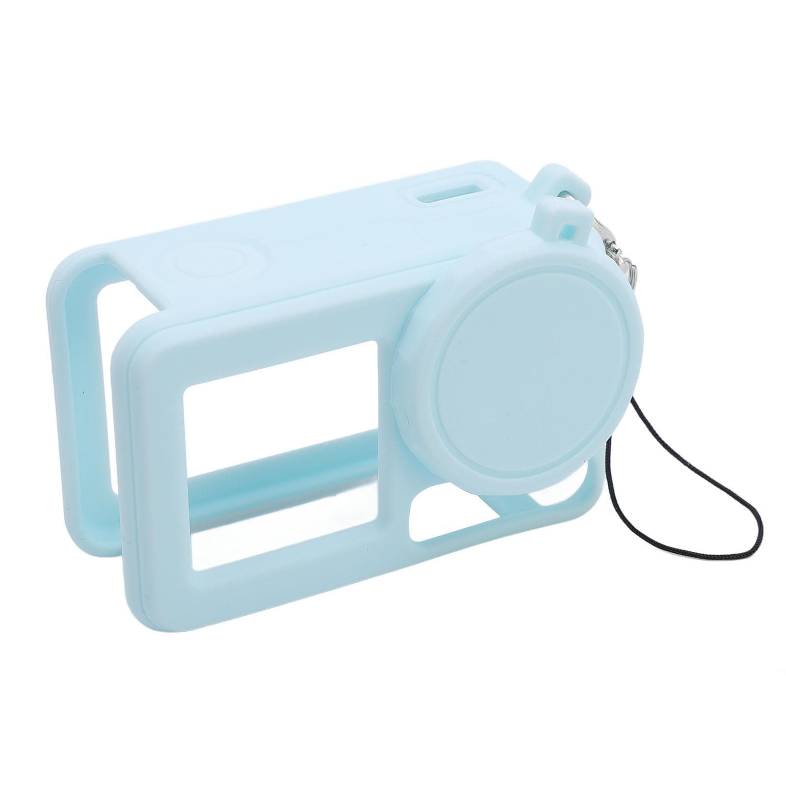 Action Camera Silicone Cover Light Blue Anti Fall Scratch Resistant Silicone Protective Sleeve for