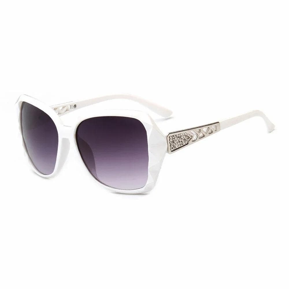 Fashion Big Purple Sunglasses Women Luxury Square Sun Glasses Female Mirror Shades Ladies UV Protection As Picture