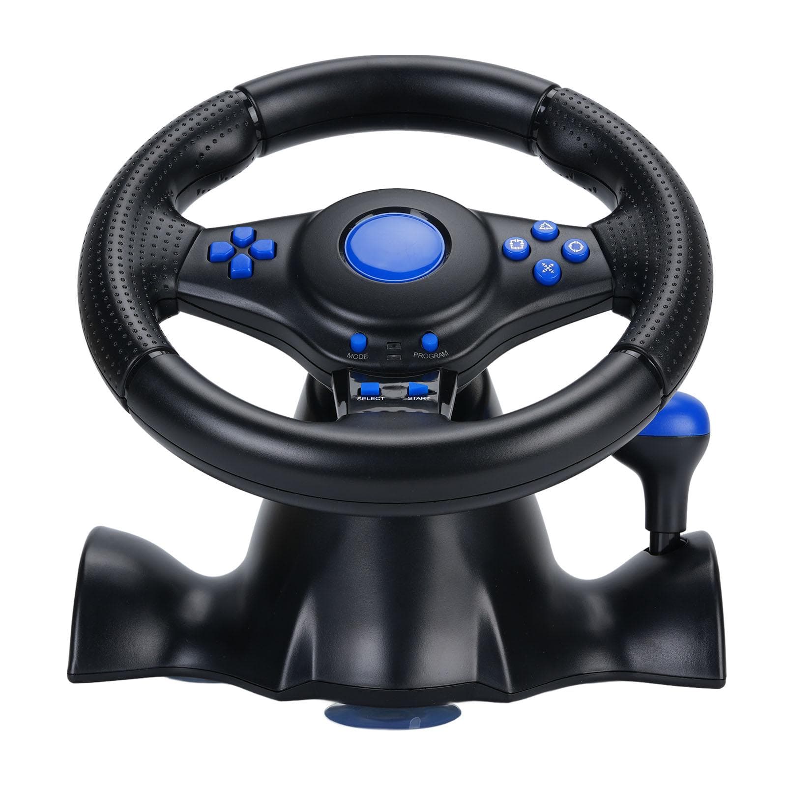 Racing Wheel with Linear Pedals and Paddles USB Universal 180 degrees Rotation Vibration Feedback PC Game