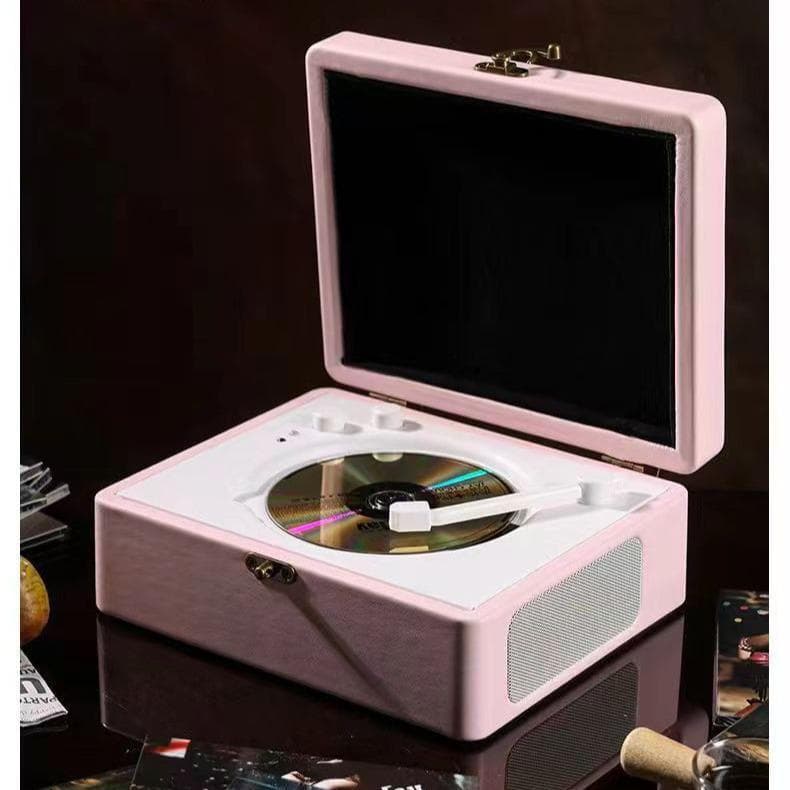 Retro Bluetooth CD Player & Stereo Speaker - Creative Gift Item