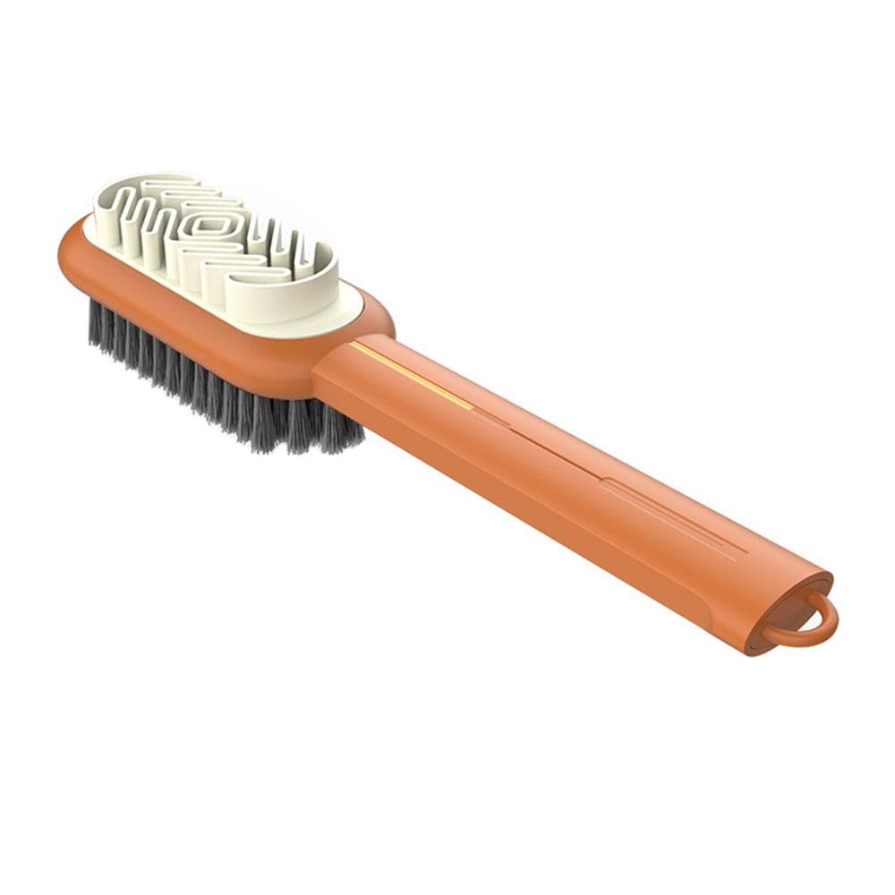 Long Handle 2 Sided Boot Cleaner Rubber Eraser Set Shoes Stain Dust Suede Cleaning Brush Shoes Brush Suede Clean Up Shoe Care one size orange