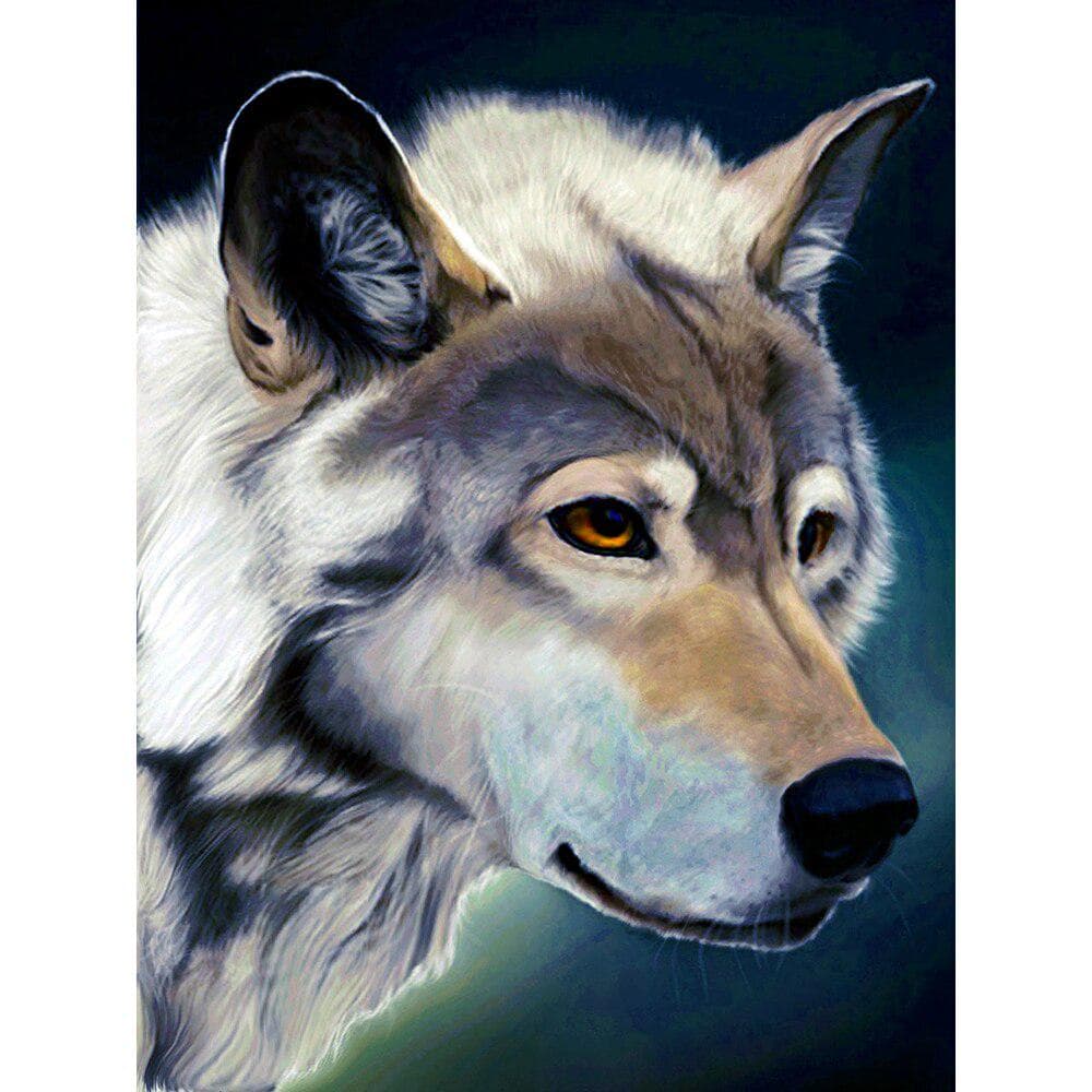 5D Diamond Embroidery Wolf Pictures of Rhinestones Diamond Painting Animal Diamond Art Home Decor 20X30CM