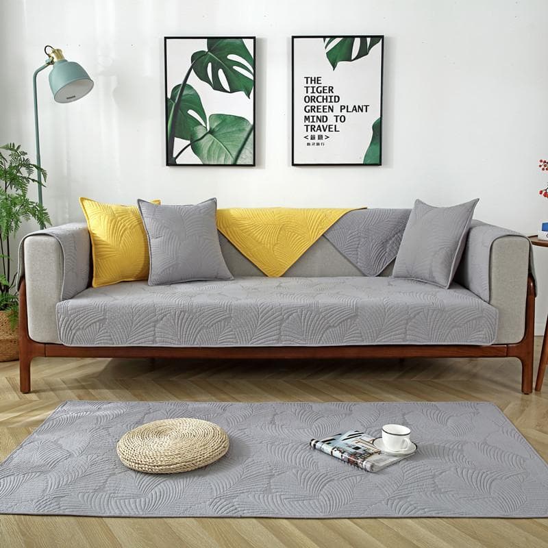 Washed Cotton Sofa Covers Universal for All Seasons Couch Mat Anti-slip Couch Protector Slipcover Removable Home Sofa Cushion 70x70cm 1pcs