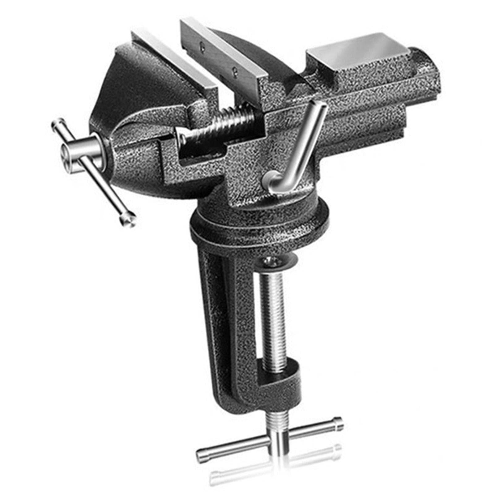Vise 360 Degree Rotation Bench Vise 73mm Opening Table Vise Cast Steel Clamp Tool 80mm 3.15in