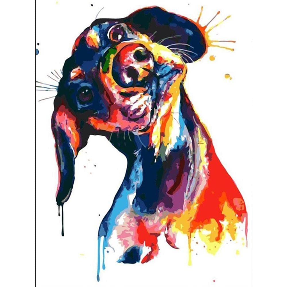Diamond Embroidery Mosaic Animal Handicraft Diamond Painting Dog Cross Stitch Home Decoration 20X30CM