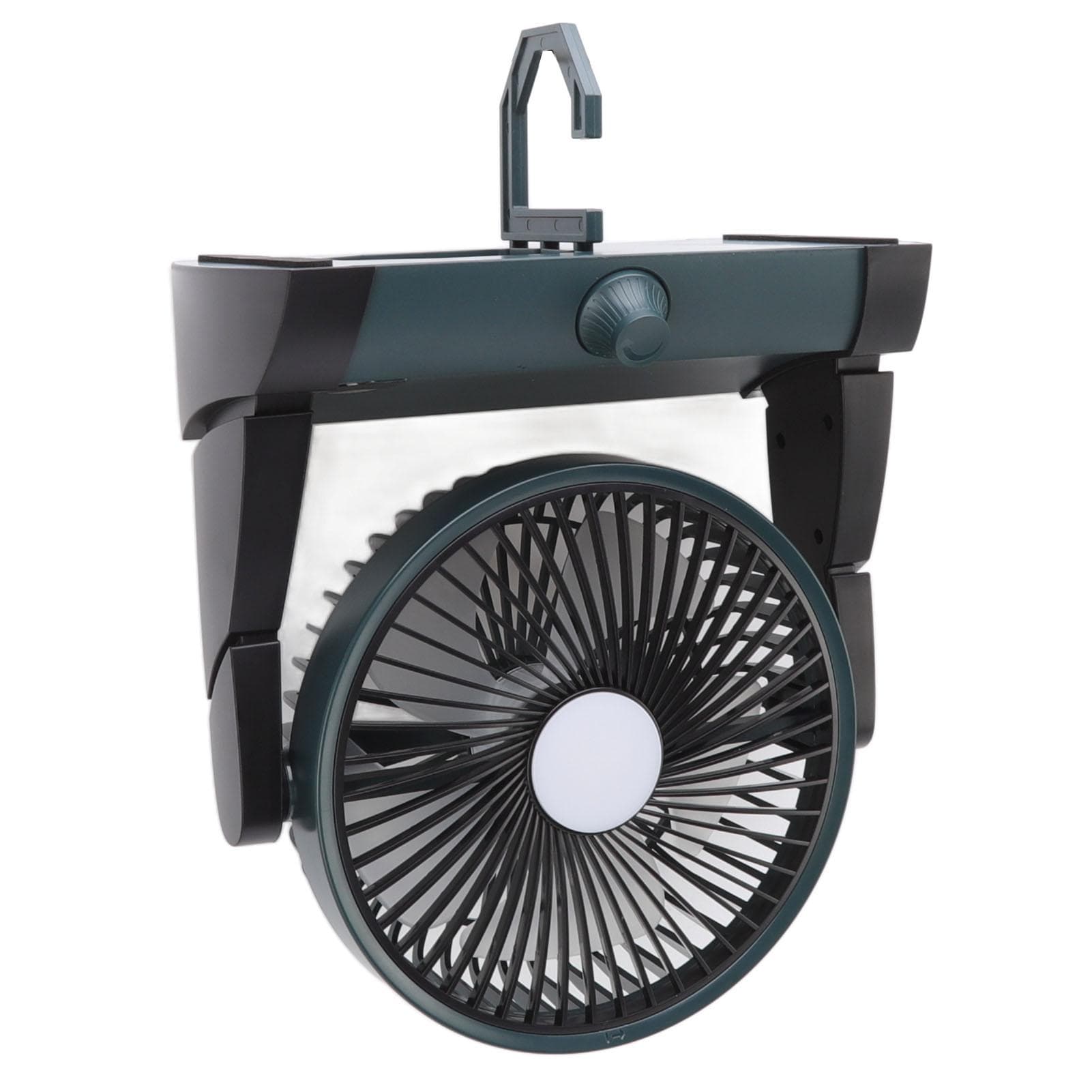 USB Small Desk Fans 2 Levels LED Silent 5000mAh Battery Rechargeable Portable Desk Fan for Home green