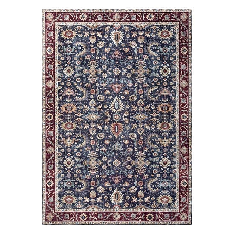 Light Luxury Vintage Living Room Carpet Coffee Tables Area Foot Mat Washable Kitchen Non-Slip Doormat Decoration Rug for Bedroom 40x60cm
